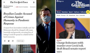 Bolsonaro acusado de crimes contra humanidade é destaque na imprensa estrangeira
