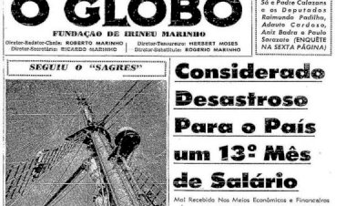 O 13° NÃO É UM AGRADO OU UMA CONCESSÃO 