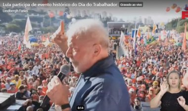 Em 1° de maio, Lula critica Bolsonaro e pede regulação para apps