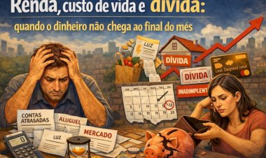 Renda, custo de vida e dívida: quando o dinheiro não chega ao final do mês, por Benedito Tadeu César
