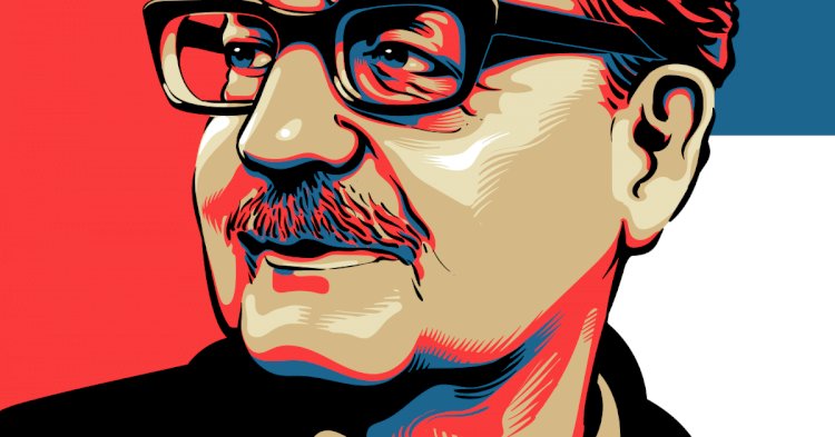 ALLENDE ESTÁ SORRINDO.