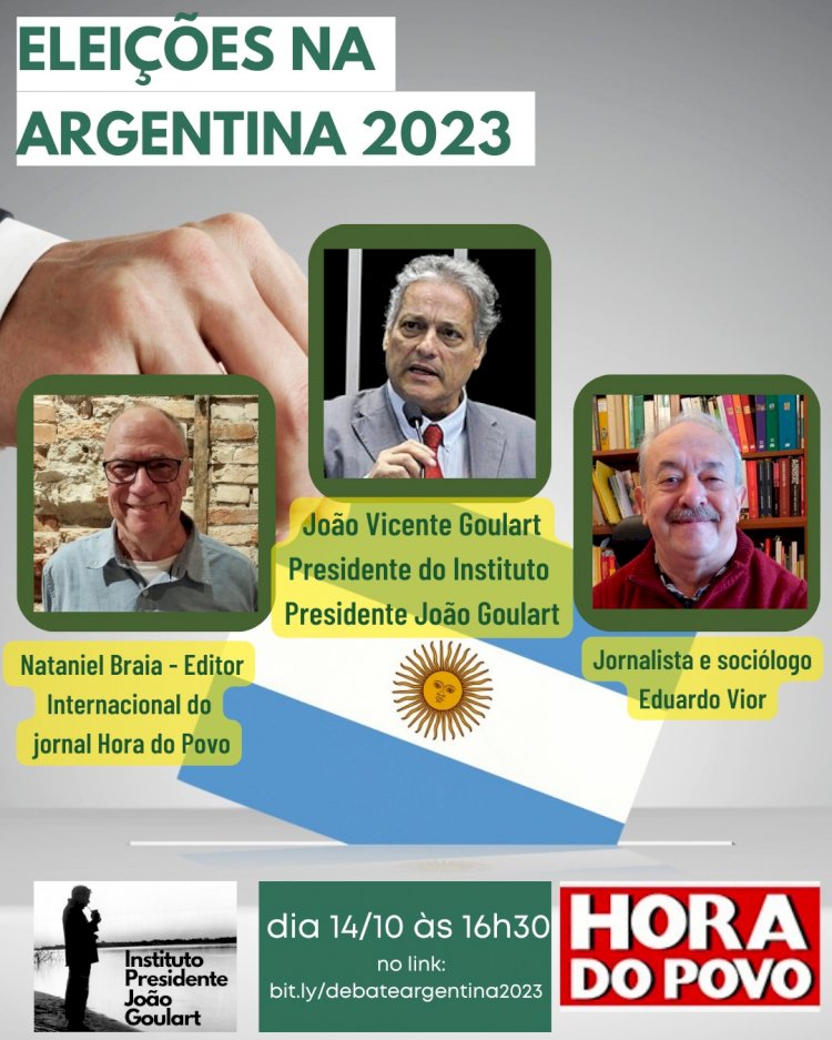 Eleições na ARGENTINA (Live) sábado 14 16:30 HS