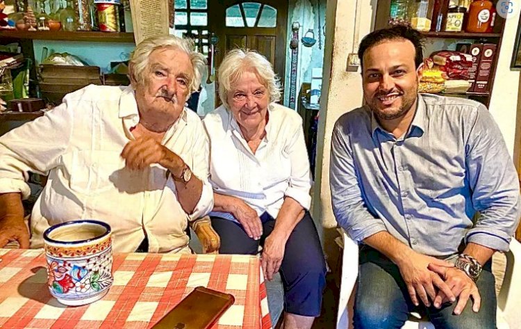 Pepe Mujica e Cristopher Goulart, um encontro de gerações
